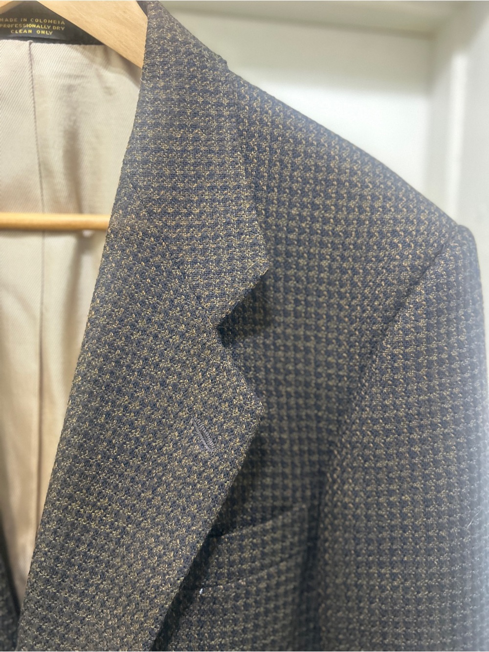 Vintage Oscar De La Renta Blazer Mens 40 R Textured Multicolor Dark Academia